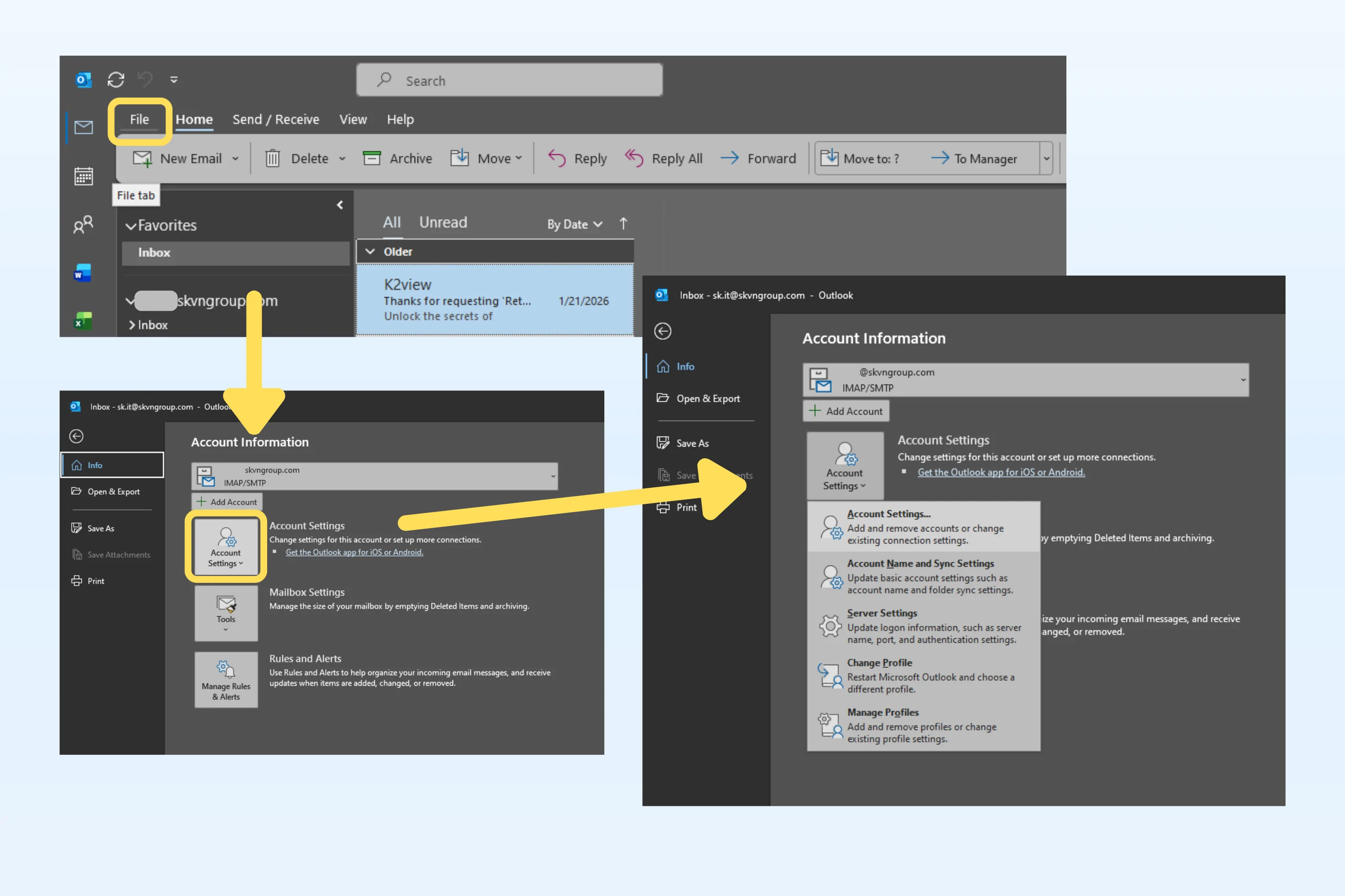 Kiểm tra Email đang dùng giao thức gì SK VIỆT NAM Chuyển đổi số