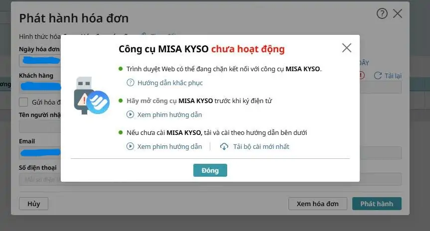 SK Vietnam - Lỗi chữ ký số misa